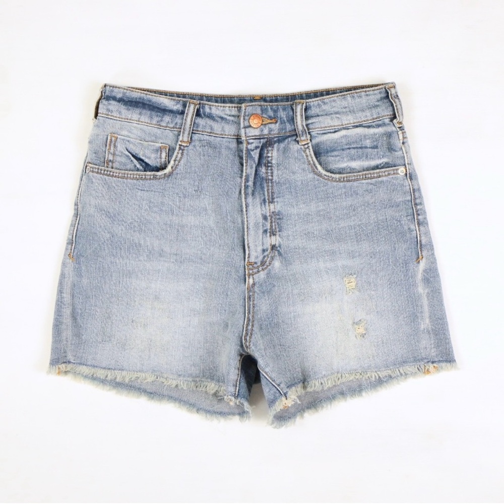 Anthropologie Pilcro Ultra High-Rise Slim Denim Shorts Size 27